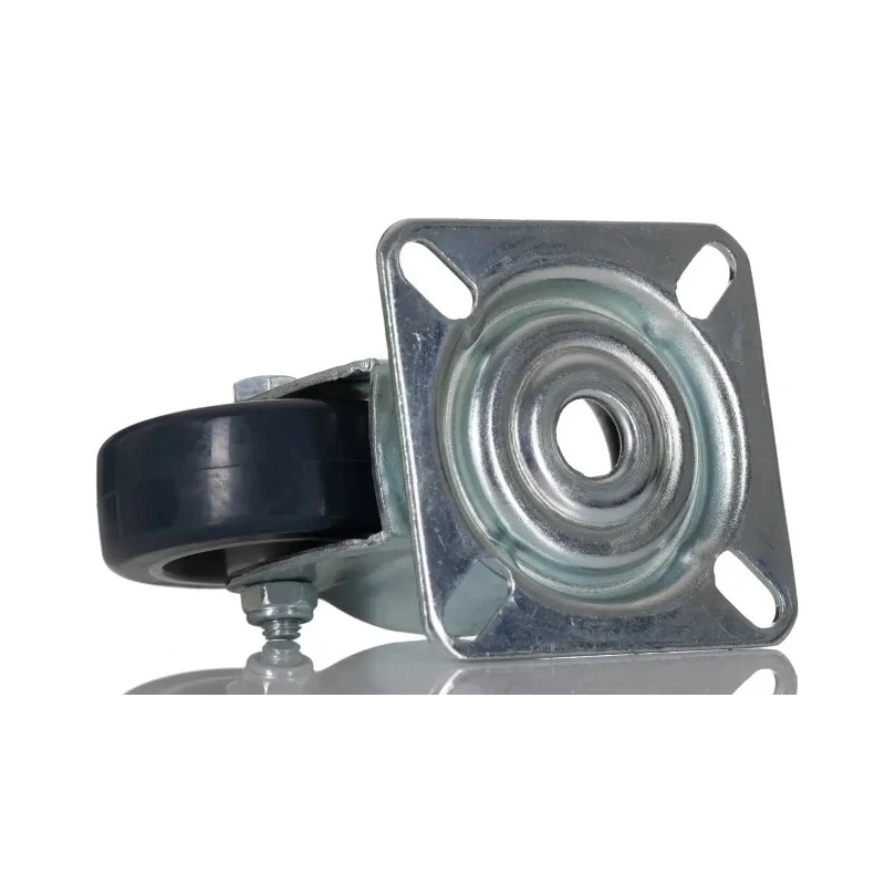 Tente Swivel Castor, 40 kg Load Capacity, 50 mm Polyurethane Wheel, Pressed Steel Frame 1470PAO050P40