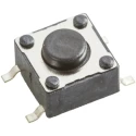 Wurth Elektronik Black Tactile Switch Surface Mount SPST 50mA 12V DC, 0.9mm Actuator Length 430182043816