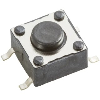 Wurth Elektronik Black Tactile Switch Surface Mount SPST 50mA 12V DC, 0.9mm Actuator Length 430182043816