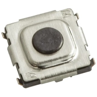Wurth Elektronik Black Tactile Switch SPST Momentary 0.3 mm Actuator 20mA 15V DC Surface Mount 431183015816