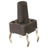 Wurth Elektronik Black Tactile Switch SPST 50mA 12V DC Through Hole 3.6mm Actuator WS-TST 430186070716