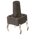 Wurth Elektronik Black Tactile Switch SPST 50mA 12V dc Through Hole 6.1mm Actuator 430186095716
