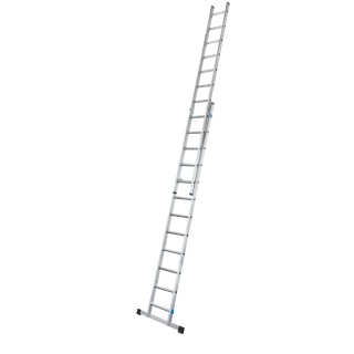 Zarges Aluminium 2 Sections Extension Ladder 3.8 m 150kg Load Capacity 44834