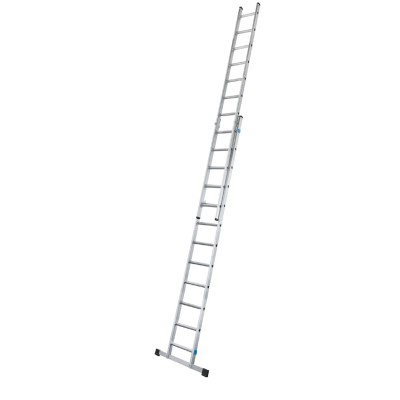 Zarges Aluminium 2 Sections Extension Ladder 3.8 m 150kg Load Capacity 44834