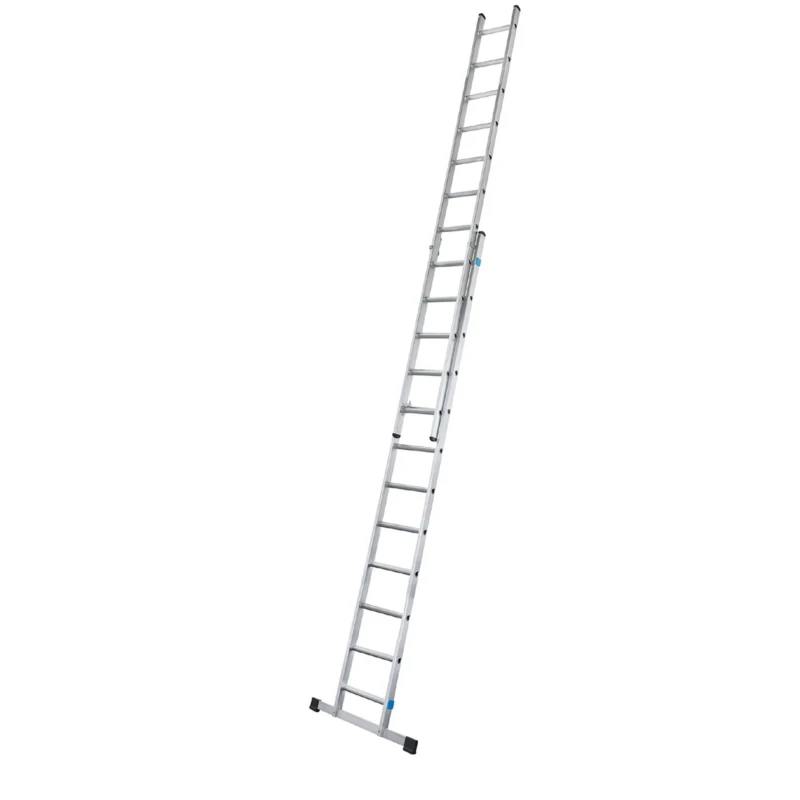 Zarges Aluminium 2 Sections Extension Ladder 3.8 m 150kg Load Capacity 44834
