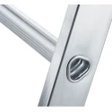 Zarges Aluminium 2 Sections Extension Ladder 3.8 m 150kg Load Capacity 44834