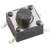 Wurth Elektronik Black Tactile Switch SPST 50mA 12 V dc Surface Mount 1.6 mm Actuator 430182050816