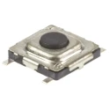 Wurth Elektronik Black Tactile Switch, SPST 20mA 15 V DC, Momentary, 0.3 mm Actuator Length, Surface Mount 431181015816