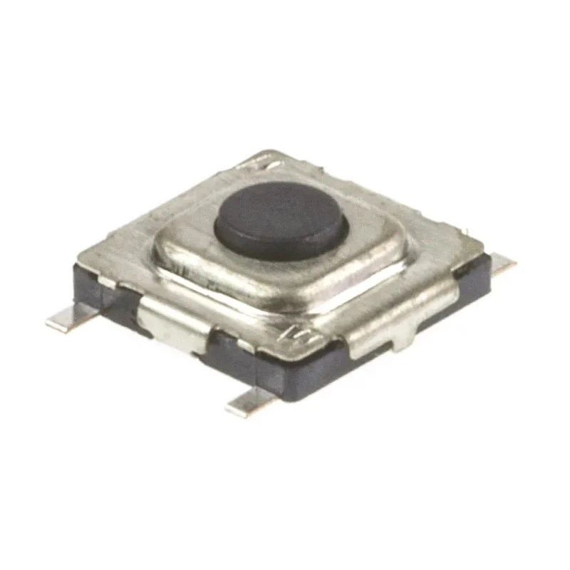 Wurth Elektronik Black Tactile Switch, SPST 20mA 15 V DC, Momentary, 0.3 mm Actuator Length, Surface Mount 431181015816