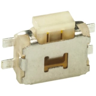 Wurth Elektronik White Tactile Switch SPST Momentary 50mA 12V DC Surface Mount 2.6mm Actuator Length 434351045816