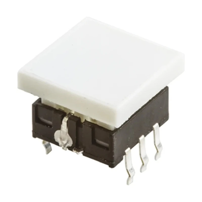 Wurth Elektronik Clear Tactile Switch SPST 50mA 12V DC Illuminated 4.15mm Through Hole 440YS67082622