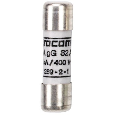 Socomec 2A Cartridge Fuse, 14 x 51 mm, 500V AC, gG Characteristic, NFC-DIN Series 60520002