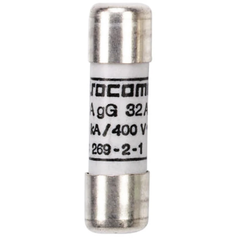 Socomec 2A Cartridge Fuse, 14 x 51 mm, 500V AC, gG Characteristic, NFC-DIN Series 60520002