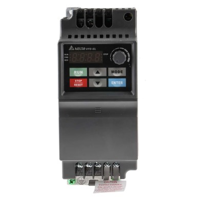 Delta Electronics Inverter Drive Single Phase 230V AC 750W 4.2A Variable Frequency VFD007EL21A