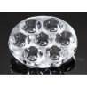 Ledil Anna Series 7-Way LED Lens 18 ° Spot Beam, Clear Polymethyl Methacrylate, Round 40mm Diameter C11716_ANNA-40-7-S
