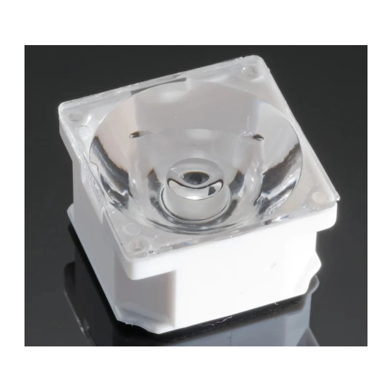 Ledil Laura Series Lens Assembly, Diffused Square Lens, 3 to 18 ° Spot Beam, 21.6x13.1x21.6 mm CA11959_LAURA-RS-PIN