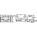 Keystone 2 to 3 A Battery Holder PCB Mount Polybutylene Terephthalate Body Leaf Spring Termination 1029
