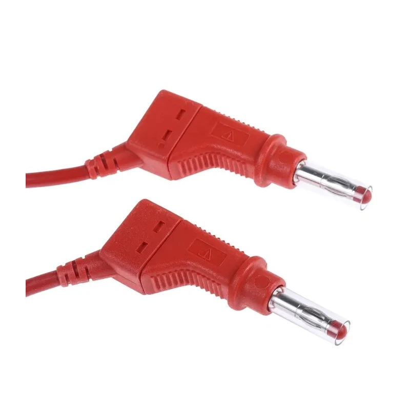 Staubli Connector Test Lead 32A 600V Red 2 m Lead Length 66.9408-200-22