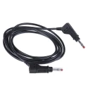 Staubli Connector Test Lead 32A, 600V, Black, 2 m Lead Length 66.9408-200-21
