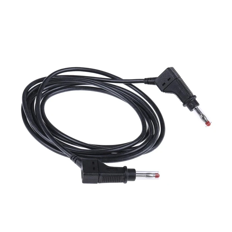 Staubli Connector Test Lead 32A, 600V, Black, 2 m Lead Length 66.9408-200-21