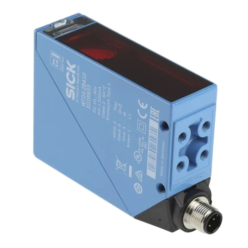 SICK Background Suppression Photoelectric Sensor, Block Sensor, 100 mm to 2.5 m Detection Range, NPN/PNP Output, 30 V IP69K