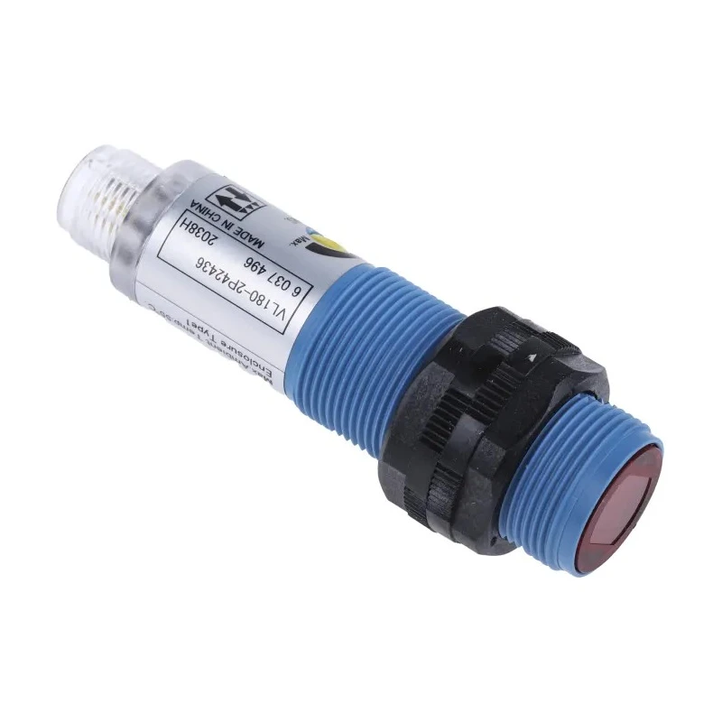SICK Retroreflective Photoelectric Sensor, Barrel Style, 50 mm to 7 m Detection Range, PNP Output, IP67 VL180-2P42436