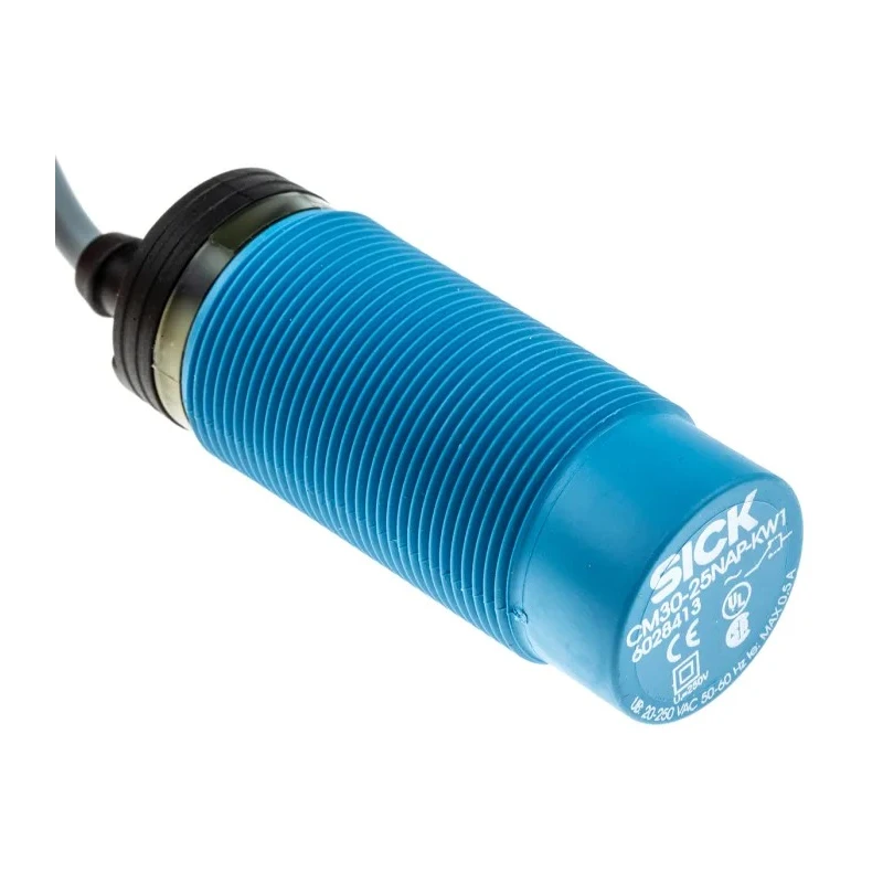 SICK Threaded Barrel Capacitive Proximity Sensor 25 mm Detection M30 x 1.5 2-Wire 500mA 250V AC CM30-25NAP-KW1