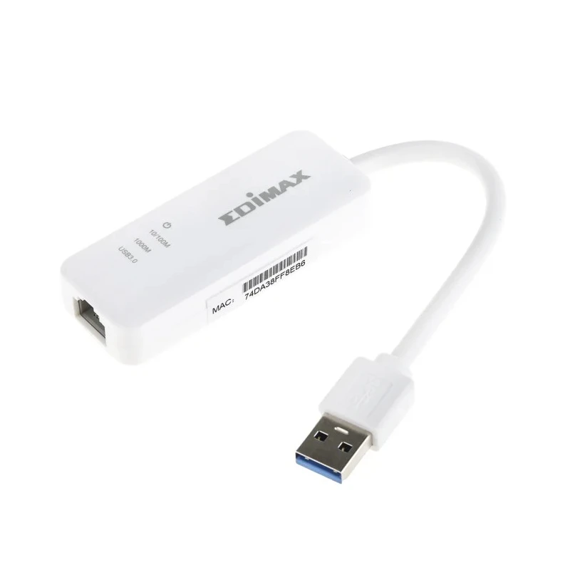Edimax USB 3.2 Gigabit Ethernet Network Adapter USB Type A White EU-4306V2