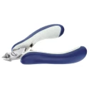ideal-tek Flush ESD Safe Side Cutter 125mm Overall Length, Ball Bearing Steel Jaw, Ergonomic Dual Compound Grip 25.E5541.CRBG