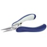 ideal-tek Flat Nose Plier 1-Piece 145mm Overall Length, 10mm Jaw Smooth Chrome Finish, ESD Safe 25.E6023.CRBG