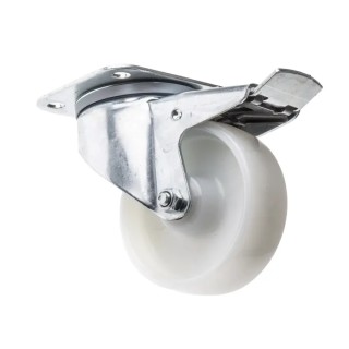 Tente Braked Swivel Castor, 200 kg Load Capacity, 100 mm Polyamide Wheel 3477UOR100P62