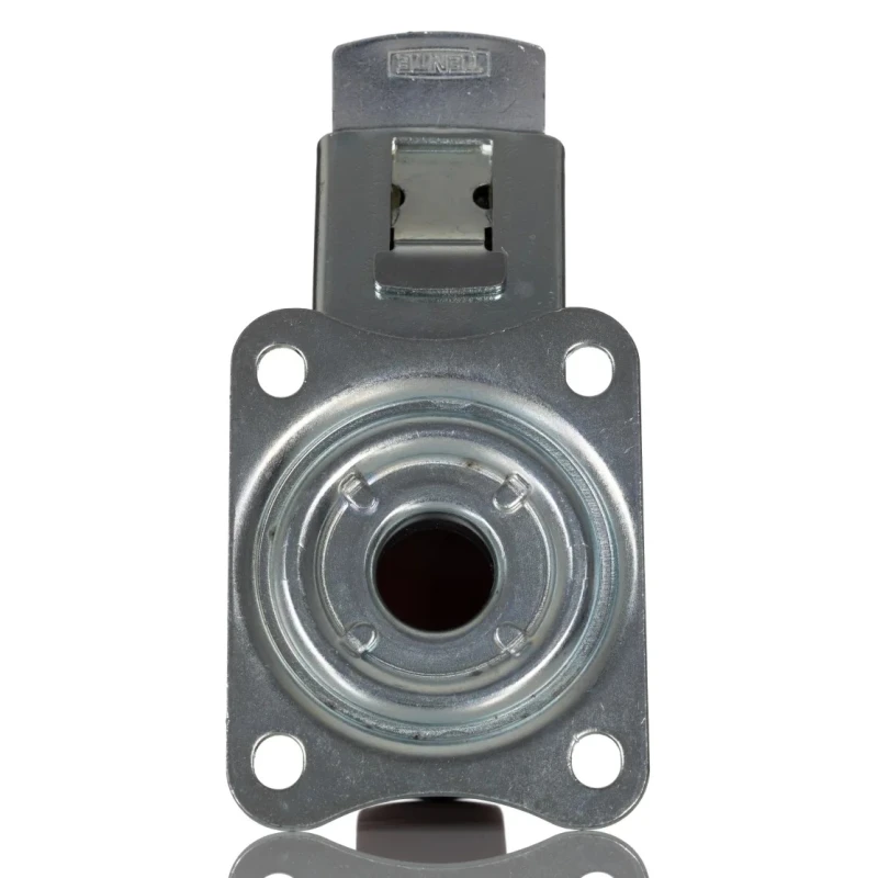 Tente Braked Swivel Castor 300 kg Capacity 125 mm Wheel Diameter Polyurethane Wheel 3477UAR125P62 red