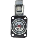 Tente Braked Swivel Castor, 350 kg Load Capacity, 160 mm Polyurethane Wheel, Pressed Steel Frame, Model 3477UAR160P63 red