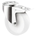Tente Swivel Castor, Pressed Steel Frame, Polyamide Wheel 80 mm Diameter, 150 kg Load Capacity, Ball Bearing 3477UOO080P30