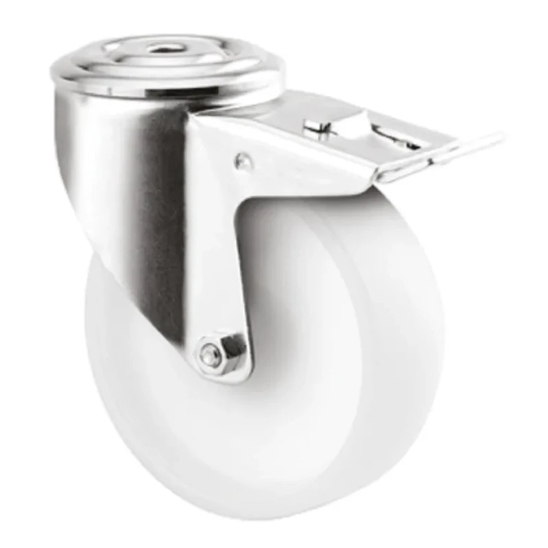 Tente Swivel Castor, Pressed Steel Frame, Polyamide Wheel 80 mm Diameter, 150 kg Load Capacity, Ball Bearing 3477UOO080P30