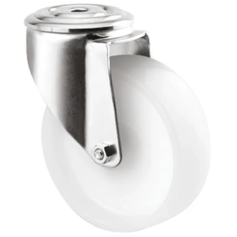 Tente Swivel Castor, 150 kg Capacity, 100 mm Polyamide Wheel, Pressed Steel Frame, Passivated Zinc Plated 3470UOO100P30