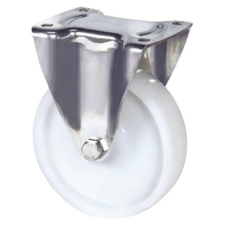 Tente Fixed Castor, 500 kg Load Capacity, 200 mm Polyamide Wheel with Stainless Steel Frame 8478UOO200P63