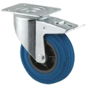 Tente Braked Swivel Castor, 70 kg Load Capacity, 80 mm Diameter Wheel, Polypropylene Wheel Centre, Stainless 8477PID080P62