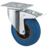 Tente Braked Swivel Castor, 70 kg Load Capacity, 80 mm Diameter Wheel, Polypropylene Wheel Centre, Stainless 8477PID080P62