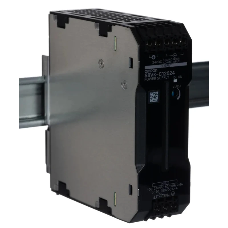 Omron S8VK-C Switched Mode DIN Rail Power Supply 1 Phase AC/DC Input 100-350V 24V DC Output 5A 120W 