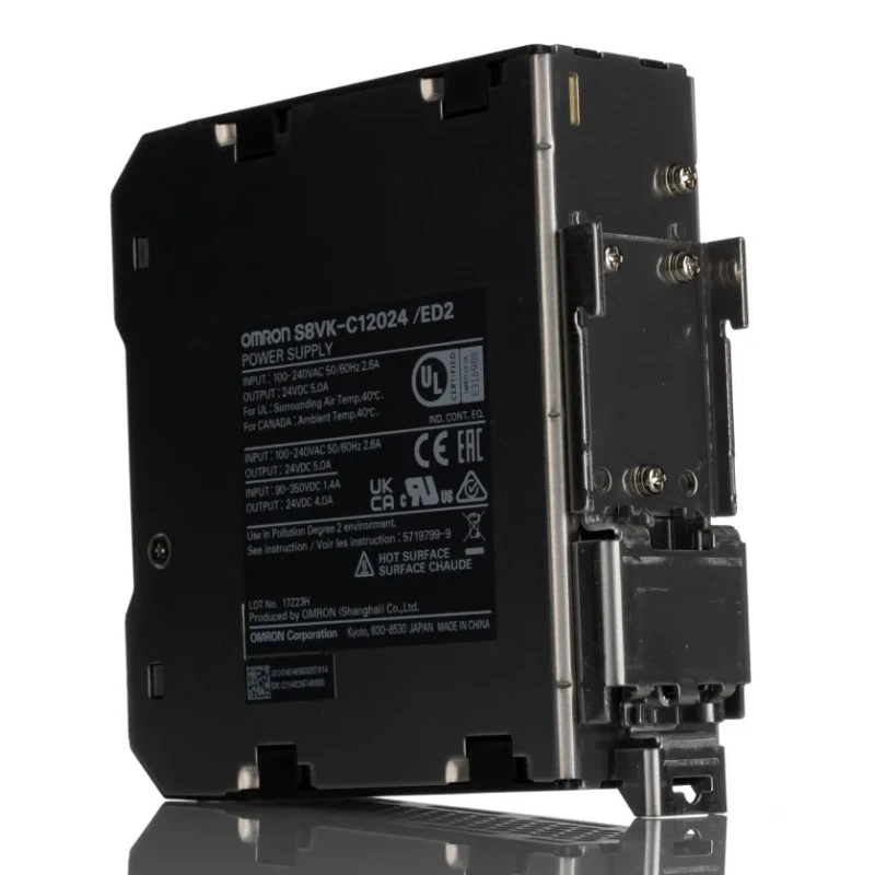 Omron S8VK-C Switched Mode DIN Rail Power Supply 1 Phase AC/DC Input 100-350V 24V DC Output 5A 120W 