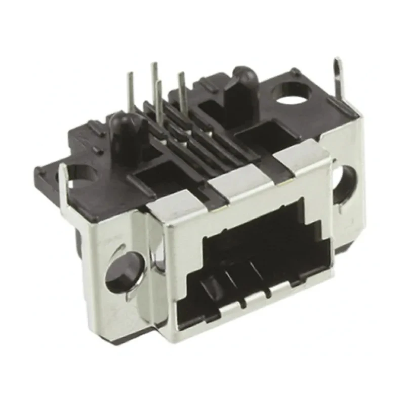 TE Connectivity Female Shielded Data Link (SDL) Connector 4 Way Through Hole Solder Termination 5-1761185-1