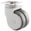 Tente Swivel Castor 75 mm Wheel Thermoplastic Rubber Heavy Duty 102mm Height 25mm Width 5976PJE075P54