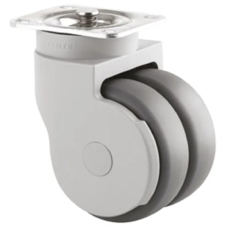 Tente Swivel Castor 75 mm Wheel Thermoplastic Rubber Heavy Duty 102mm Height 25mm Width 5976PJE075P54