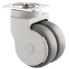 Tente Swivel Castor 75 mm Wheel Thermoplastic Rubber Heavy Duty 102mm Height 25mm Width 5976PJE075P54