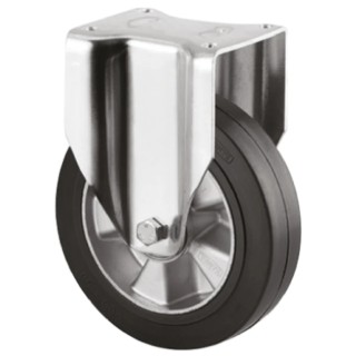 Tente Heavy Duty Fixed Castor 300 kg Load Capacity 125 mm Wheel Diameter Elastic Tyre 3648IEP125P63