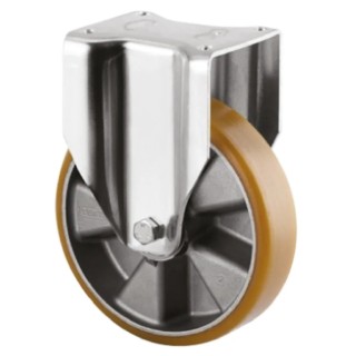 Tente Heavy Duty Fixed Castor 600 kg Load Capacity 160 mm Polyurethane Wheel 3648ITP160P63 FLAT
