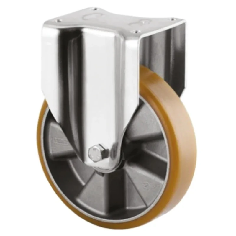 Tente Heavy Duty Fixed Castor 600 kg Load Capacity 160 mm Polyurethane Wheel 3648ITP160P63 FLAT