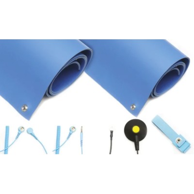 RS PRO ESD Field Kit with Anti-Static Mat, Adjustable Wrist Band, Ground Lead, Coiled Cords 787-2111