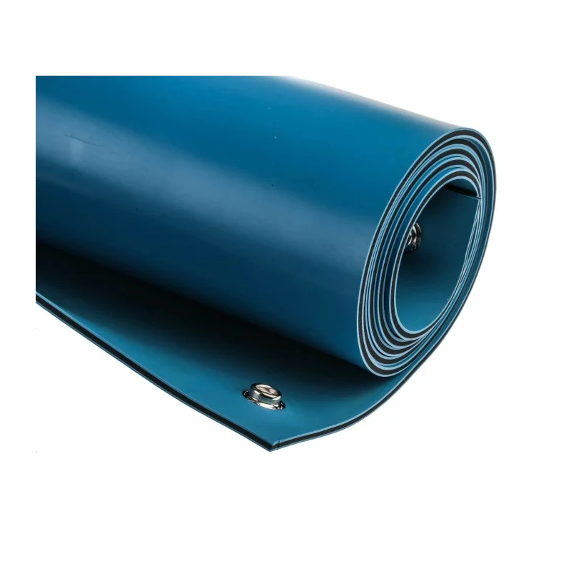 RS PRO Blue ESD-Safe Mat Bench Rubber, Smooth Surface, 1.2 m x 600 mm x 3 mm, 3 Layer Structure 787-2102